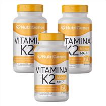 3x Vitamina K2 - MK-7 - Nutrigenes - 60 Cápsulas 3x Vitamina K2 - MK-7 - Nutrigenes - 60 Cápsulas