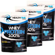 3x Whey Protein 100% Health Time 2,1kg (6,3kg)iso, Conc, Hid