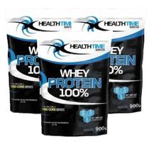 3X Whey Protein 100% Healthtime 900G (2,7Kg) Baunilha