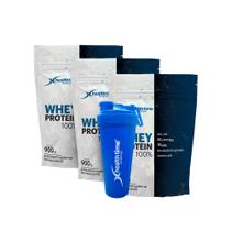 3x Whey Protein 100% Refil 900g (2,7 Kg) + coqueteleira 3x Whey Protein 100% Refil 900g (2,7 Kg) + coqueteleira