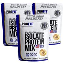 3x Whey Protein Isolado Mix Refil 900g - Profit