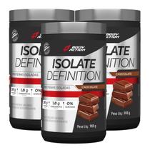 3x Whey Protein Isolate Definition Body Action Chocolate 900g -