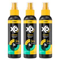 3x Xô inseto icaridina repelente de insetos proteção prolongada 12 horas de proteção spray 100ml