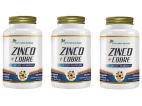3x Zinco + Cobre Quelato 60 Cápsulas 500mg flora nativa do brasil 3x Zinco + Cobre Quelato 60 Cápsulas 500mg flora nativa do brasil