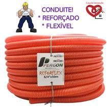 3x4 com 50 metros, Conduíte Reforçado ideal para sua Laje Conduíte Corrugado Laranja Eletroduto DN25 Canduit 3x4 com 50 metros, Conduíte Reforçado ideal para sua Laje Conduíte Corrugado Laranja Eletroduto DN25 Canduit