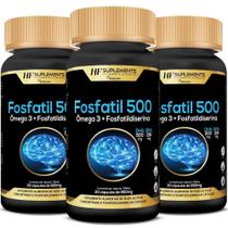 3Xfosfatil500 Omega 3+Fosfatildiserina 30Caps Hf Suplementos
