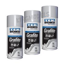 3xpçs Grafite Lubrificante Seco Spray Tek Bond 100g 200ml