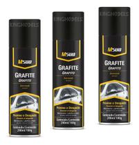 3xpçs Grafite M500 Lubrificante Seco Spray 100g 200ml