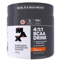 4:1:1 Bcaa Drink 280g Max Titanium Sabor Laranja