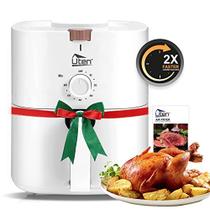 4.2 Quart fritadeira de ar compacta, 4L 1500W Air Fryer forno Pizza Cooker com circulação de ar rápida, temporizador de 30 minutos e controle de temperatura ajustável com receita, branco - Uten