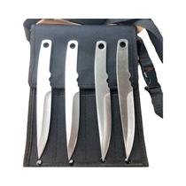 4/3PCS um conjunto de faca não afiada com borda maçante faca de bolso de lâmina fixa