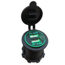 4.8a Dual tomada de soquete do carregador do carro do Usb com interruptor para a motocicleta do carro