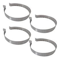 4 Abraçadeira 200mm Inox 430 8 Polegadas Duto Churrasqueira