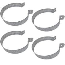 4 Abraçadeira 5 Polegadas Duto De Churrasqueira Galvanizada