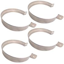 4 Abraçadeiras 6 Polegadas Aço Inox 430 Duto Churrasqueira