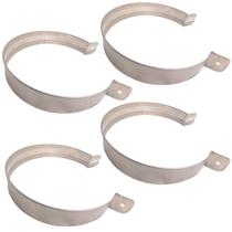 4 Abraçadeiras Inox 304 Para Duto Churrasqueira 5 Polegadas 4 Abraçadeiras Inox 304 Para Duto Churrasqueira 5 Polegadas