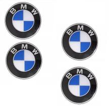 4 Acessorios Emblema Adesivo Resinado 40Mm -4Cm Bmw Calotas