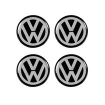 4 Adesivo Emblema Volkswagen 48 mm x 48 mm - Resinado