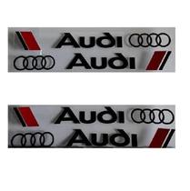 4 Adesivo Logo Emblema Maçaneta Lateral Audi Rs Sport Etc..