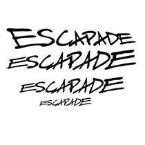 4 Adesivos Lateral Traseiro Escapade 206 207 - Preto 4 Adesivos Lateral Traseiro Escapade 206 207 - Preto