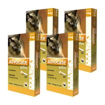4 Advocate Gatos Até 4 Kg Antipulgas Envio Imediato Com Nf