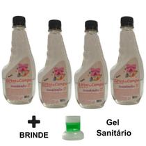 4 Água de Cheiro Lírios do Campo Facilitador Passar Roupa Tecido 500ml Refil Senalândia - Envio Já