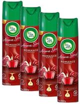 4 Air Wick Bom Ar Adorizador Aroma Romance Romã + Rosa 360Ml