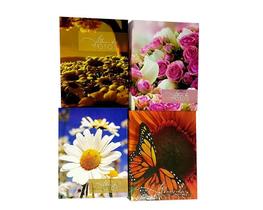 4 Albuns Fotográficos 10X15/120 Fotos Flores Do Campo Lindas