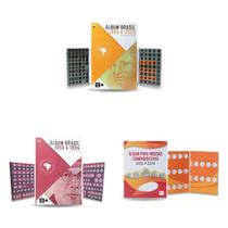 4 Álbuns para moedas - (2G1-1G2-1P)