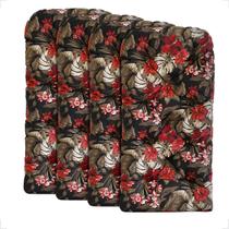 4 Almofada Impermeável P/ Poltrona Cadeira de Área e Jardim