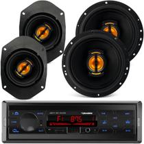 4 Alto Falantes Gol 2p G2 96/99 6p+5x7 Jb Flex+ Rádio Bt Usb