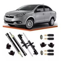 4 Amortecedor 2kit Suspensão Grand Siena 2012 2013 2014