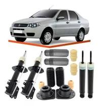4 Amortecedor 4 Kit Suspensão Siena Fire 08 09 10 11 12 13