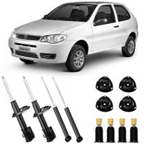 4 Amortecedor Fiat Palio 2001 a 2013 Dianteiro Traseiro Nakata e Kit