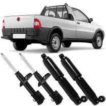 4 Amortecedor Fiat Strada 2001 a 2012 Dianteiro Traseiro Nakata 4 Amortecedor Fiat Strada 2001 a 2012 Dianteiro Traseiro Nakata