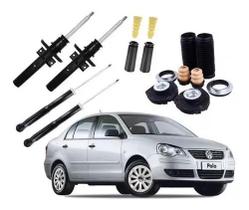 4 Amortecedor Kit Suspensão Polo Sedan 2009 2010 2011 2012