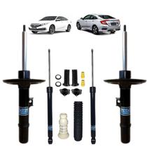 4 Amortecedor Nakata Dianteiro+Traseiro+Kit Coifa Civic G10 2019 2020