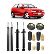 4 Amortecedores 4 Kits Batentes Gol G2 G3 G4 de 97 a 2014