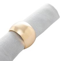 4 Anéis para Guardanapo Lyor Circle de Aço Dourado 4 Anéis para Guardanapo Lyor Circle de Aço Dourado