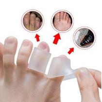 4 Anel Protetor Dedos Silicone Anti Calos Bolha Tênis Sapato