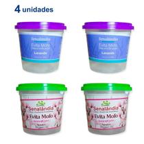 4 Antimofo Secar Ambiente Desumidificador Armário Roupa Evita Mofo de Lavanda Neutro 130g - Envio Já