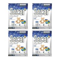 4 Antimofo Secar Kids 250g Contra Mau Cheiro Odores Bolor Fungos Bactérias Desumidificador Antiumidade Guarda Roupa Armário Com Cabide Para Pendurar
