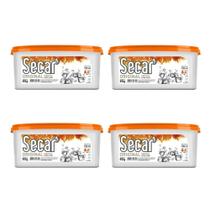 4 Antimofo Secar Natural 80g Elimina Bolor Mofo Fungos Bactérias Armário Guarda Roupa Gaveta Pia Biblioteca Videoteca Discoteca Aparelho de Som