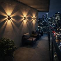 4 Arandela De Parede Muro- Externa ou Interna- Bivolt + 4 Lâmpada Led 5w