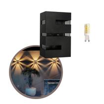 4 Arandela Massuia Parede Muro 4 Lâmpada Led 5w