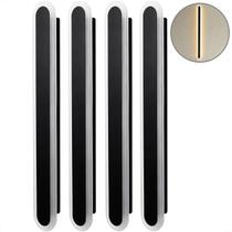 4 Arandela Para Quarto Preto Acrilico Linear 60 Cm Led Lup98 4 Arandela Para Quarto Preto Acrilico Linear 60 Cm Led Lup98