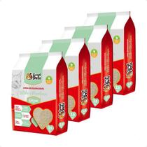 4 Areia Great Pets Biodegradável Grossa Para Gatos - 3,8 Kg