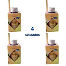 4 Aromatizador Ambiente de Talco Difusor Vareta Aromatizante Perfume Lar 100ml Luz Aroma - Envio Já