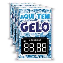 4 Banners Aqui Tem Gelo Preço Editável