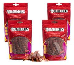 4 Barkkies Petisco Natural Cães Prime Duck Pato Fillet 100g